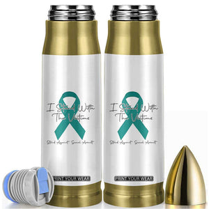 Sexual Assault Awareness Bullet Tumbler I Stand With The Victims TS14 White Print Your Wear