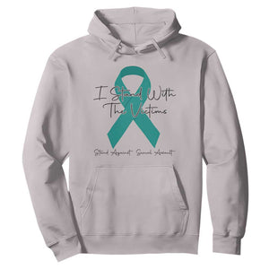 Sexual Assault Awareness Hoodie I Stand With The Victims TS14 Ice Gray Print Your Wear