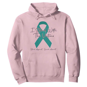 Sexual Assault Awareness Hoodie I Stand With The Victims TS14 Light Pink Print Your Wear