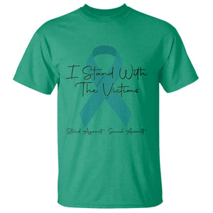 Sexual Assault Awareness T Shirt I Stand With The Victims TS14 Irish Green Print Your Wear