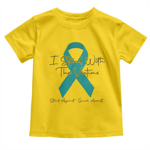 Sexual Assault Awareness Toddler T Shirt I Stand With The Victims TS14 Daisy Print Your Wear