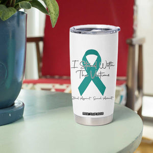 Sexual Assault Awareness Tumbler Cup I Stand With The Victims TS14 Print Your Wear