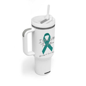 Sexual Assault Awareness Tumbler With Handle I Stand With The Victims TS14 Print Your Wear