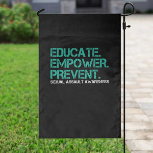 Sexual Assault Awareness Garden Flag Educate Empower Prevent TS14 Print Your Wear