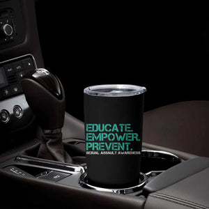 Sexual Assault Awareness Tumbler Cup Educate Empower Prevent TS14 Print Your Wear