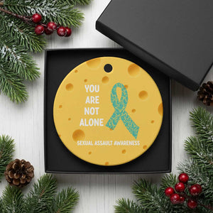 Sexual Assault Awareness Ceramic Ornament You Are Not Alone TS14 1pc Yellow Cheese Print Your Wear