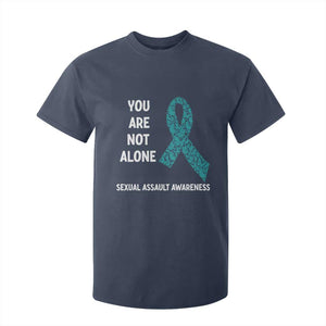 Sexual Assault Awareness T Shirt For Kid You Are Not Alone TS14 Navy Print Your Wear