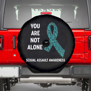 Sexual Assault Awareness Spare Tire Cover You Are Not Alone TS14 Black Print Your Wear