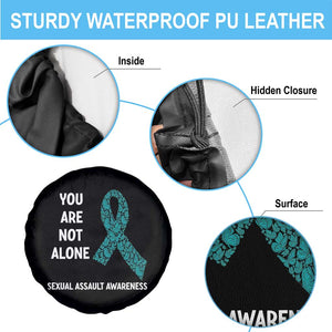 Sexual Assault Awareness Spare Tire Cover You Are Not Alone TS14 Print Your Wear