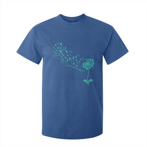 Sexual Assault Awareness T Shirt For Kid Teal Dandelion Ribbons TS14 Royal Blue Print Your Wear
