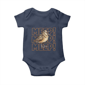 Woodcock Meep Baby Onesie Funny Nature Lover TS14 Navy Print Your Wear