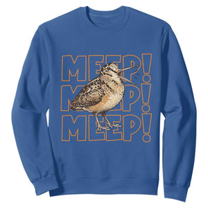 Woodcock Meep Sweatshirt Funny Nature Lover TS14 Royal Blue Print Your Wear