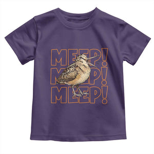 Woodcock Meep Toddler T Shirt Funny Nature Lover TS14 Purple Print Your Wear