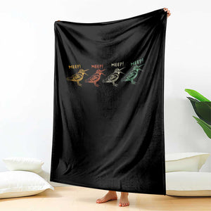 Meep Woodcock Throw Blanket Retro Timberdoodle Wildlife TS14 Print Your Wear