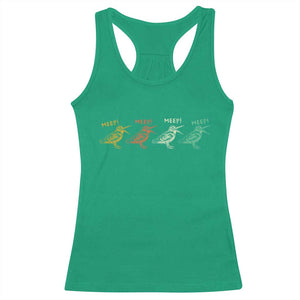 Meep Woodcock Racerback Tank Top Retro Timberdoodle Wildlife TS14 Irish Green Print Your Wear