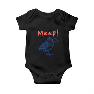 Meep Woodcock Baby Onesie Cute Bird Meme TS14 Black Print Your Wear