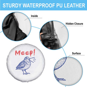 Meep Woodcock Spare Tire Cover Cute Bird Meme TS14 Print Your Wear