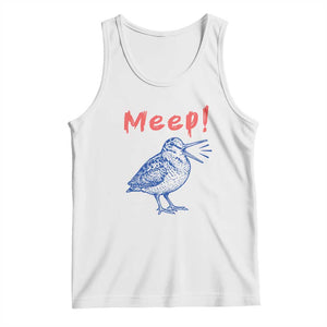 Meep Woodcock Tank Top Cute Bird Meme TS14 White Print Your Wear