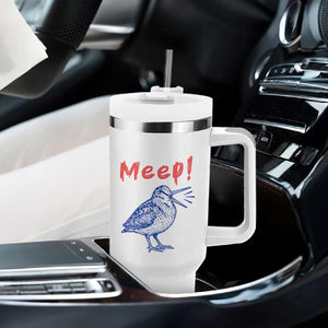 Meep Woodcock Tumbler With Handle Cute Bird Meme TS14 Print Your Wear
