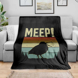 Meep Woodcock Throw Blanket Funny Nature Lover TS14 Print Your Wear