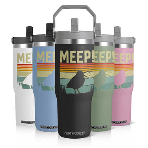 Meep Woodcock Flip Straw Tumbler Funny Nature Lover TS14 Print Your Wear