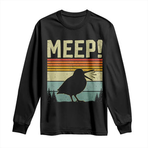 Meep Woodcock Long Sleeve Shirt Funny Nature Lover TS14 Black Print Your Wear