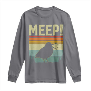 Meep Woodcock Long Sleeve Shirt Funny Nature Lover TS14 Charcoal Print Your Wear
