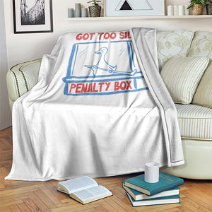 Hockey Got Too Silly Penalty Box Throw Blanket Silly Goose Meme TS14 Print Your Wear