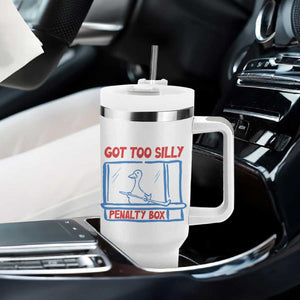 Hockey Got Too Silly Penalty Box Tumbler With Handle Silly Goose Meme TS14 Print Your Wear
