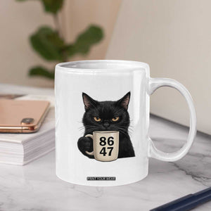 8647 Impeach Trump Coffee Mug Funny Black Cat Anti FDT Political TS14 Print Your Wear