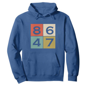 Retro Vintage 8647 Hoodie Classic Vintage 80s Style TS14 Royal Blue Print Your Wear