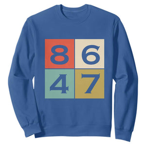 Retro Vintage 8647 Sweatshirt Classic Vintage 80s Style TS14 Royal Blue Print Your Wear