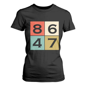 Retro Vintage 8647 T Shirt For Women Classic Vintage 80s Style TS14 Black Print Your Wear