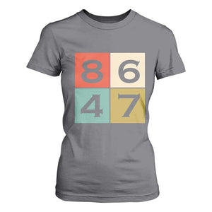 Retro Vintage 8647 T Shirt For Women Classic Vintage 80s Style TS14 Charcoal Print Your Wear