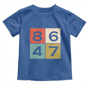 Retro Vintage 8647 Toddler T Shirt Classic Vintage 80s Style TS14 Royal Blue Print Your Wear