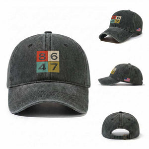 Retro Vintage 8647 Washed Cotton Baseball Cap Classic Vintage 80s Style TS14 Washed Cap Universal Fit Dark Green Print Your Wear