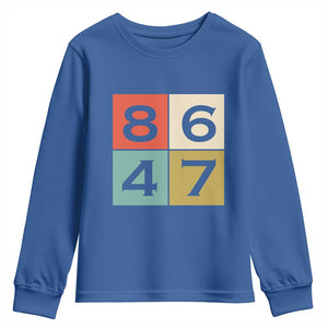 Retro Vintage 8647 Youth Sweatshirt Classic Vintage 80s Style TS14 Royal Blue Print Your Wear