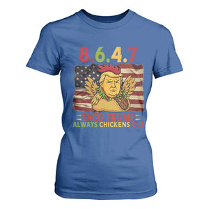 Funny 8647 T Shirt For Women Taco Trump Always Chickens Out TS14 Royal Blue Print Your Wear