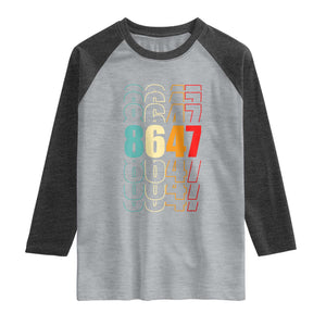 Retro Vintage 8647 Raglan Shirt Subtle Anti FDT TS14 Heather Gray Heather Charcoal Print Your Wear