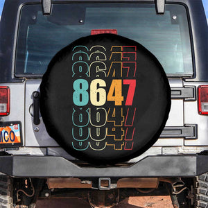 Retro Vintage 8647 Spare Tire Cover Subtle Anti FDT TS14 No hole Black Print Your Wear