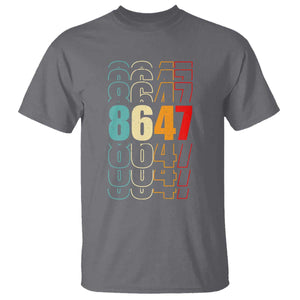 Retro Vintage 8647 T Shirt Subtle Anti FDT TS14 Charcoal Print Your Wear