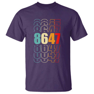 Retro Vintage 8647 T Shirt Subtle Anti FDT TS14 Purple Print Your Wear