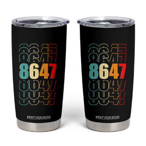 Retro Vintage 8647 Tumbler Cup Subtle Anti FDT TS14 Black Print Your Wear
