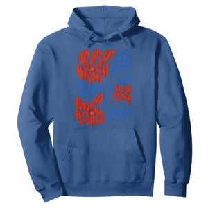 86 47 Boho Floral Matisse Hoodie No Kings Oligarchy FDT Political Protest TS14 Royal Blue Print Your Wear