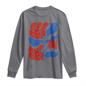 86 47 Boho Floral Matisse Long Sleeve Shirt No Kings Oligarchy FDT Political Protest TS14 Charcoal Print Your Wear