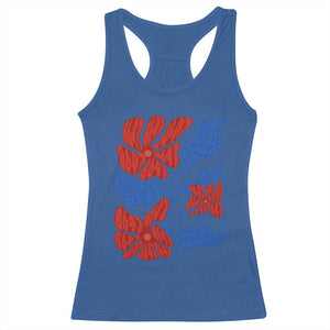 86 47 Boho Floral Matisse Racerback Tank Top No Kings Oligarchy FDT Political Protest TS14 Royal Blue Print Your Wear