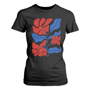 86 47 Boho Floral Matisse T Shirt For Women No Kings Oligarchy FDT Political Protest TS14 Black Print Your Wear