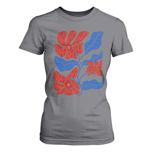 86 47 Boho Floral Matisse T Shirt For Women No Kings Oligarchy FDT Political Protest TS14 Charcoal Print Your Wear