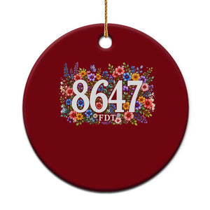 86 47 Floral Boho Style Ceramic Ornament Subtle FDT TS14 1pc Red Print Your Wear