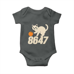 8647 FDT Baby Onesie Funny Cat Political Meme TS14 Dark Heather Print Your Wear